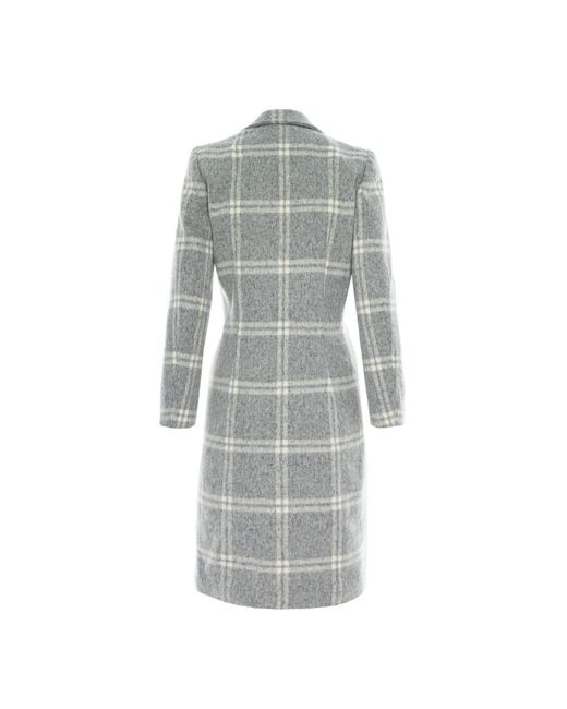 AVENUE No.29 Gray Check Wool Chester Coat
