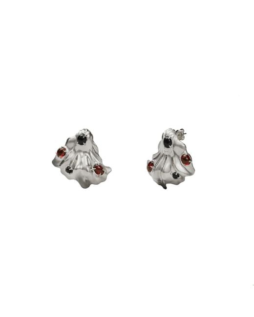 Onia Metallic Chanterelle Cluster Earrings