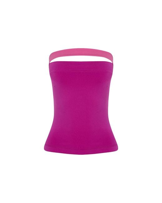 Herfetch Purple Neutrals Top-Fuchsia