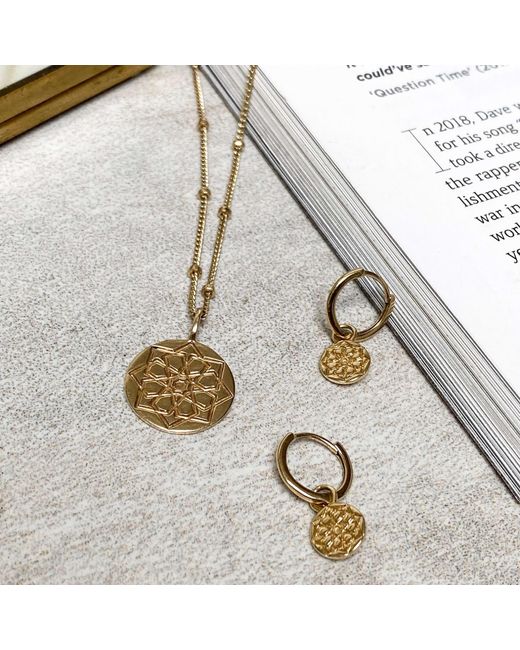 Zohreh Metallic 16 Stationed Bead Chain 9K