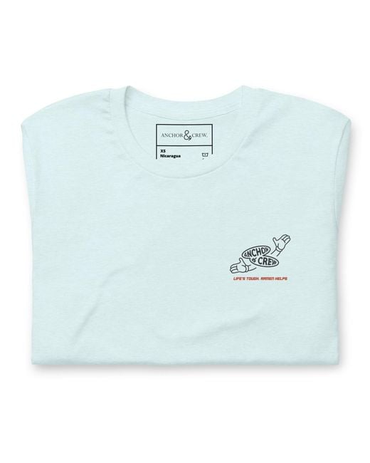 Anchor and Crew Blue Ice Ramen House Dial-A-Local Organic Cotton T-Shirt