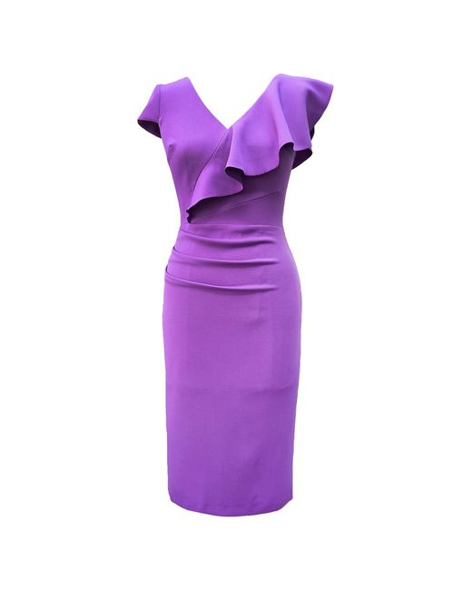 Mellaris Synthetic Arina Dress Lilac Crepe in Pink / Purple (Purple) | Lyst
