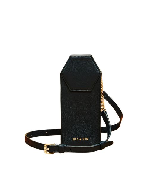 Bee & Kin The Micro Crossbody Phone Bag in Black | Lyst