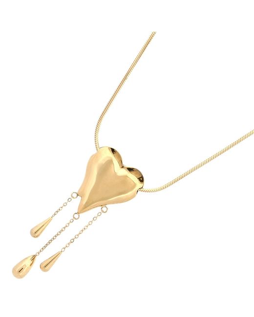 Ebru Jewelry Metallic Golden Tears Of Love Necklace