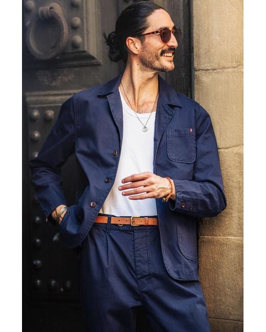&SONS Trading Co Blue Hemingway Suit Jacket Midnight for men