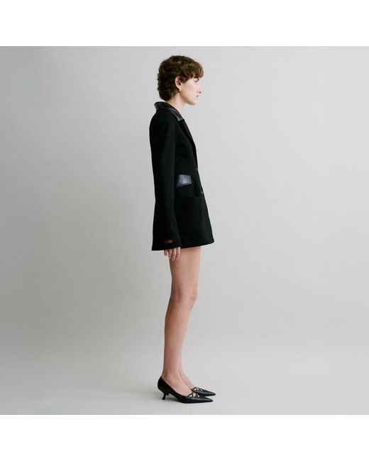 Luroq London Black Blazer Sculpt Dress