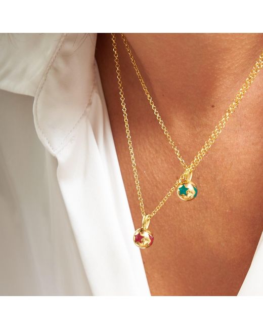 Myrto Katramadou Jewellery Metallic Melina Pendant-Plated -Angel, Heart, Trefoil, Star