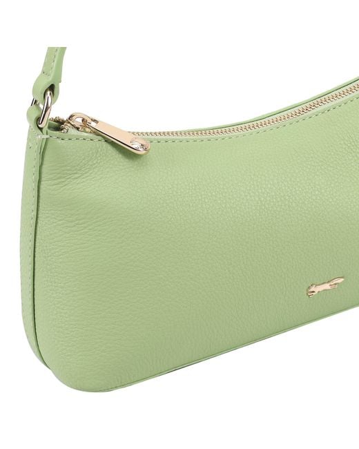 Paul Costelloe Green Zoey Leather Shoulder Bag