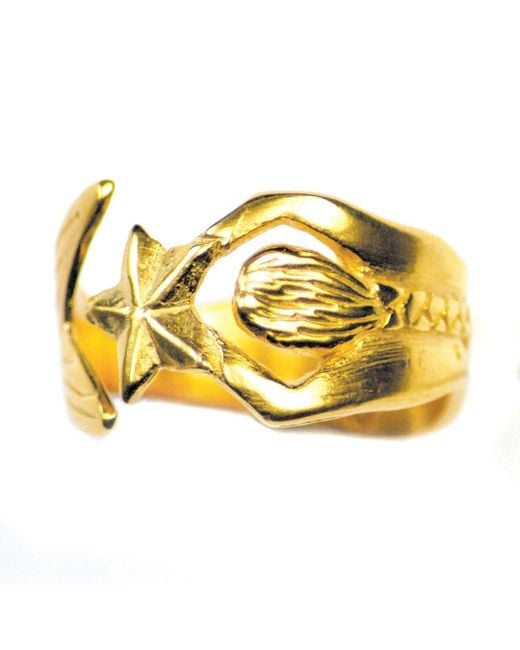 Lexi Jewelry Yellow She's My Lady Adjustable Mermaid Ring