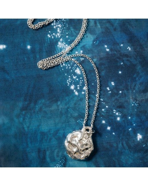 Moca Jewellery Metallic Moon Pendant
