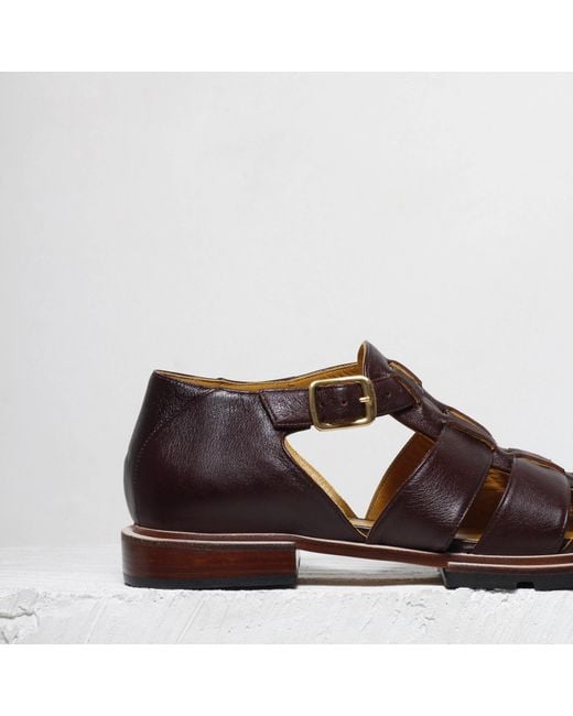 Mafalda Brown Serena Coffee Fisherman Sandals