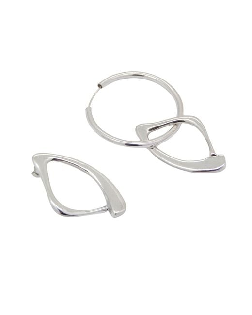 Daria Pacelli Jewelry Black Sedna Asymmetrical Earrings