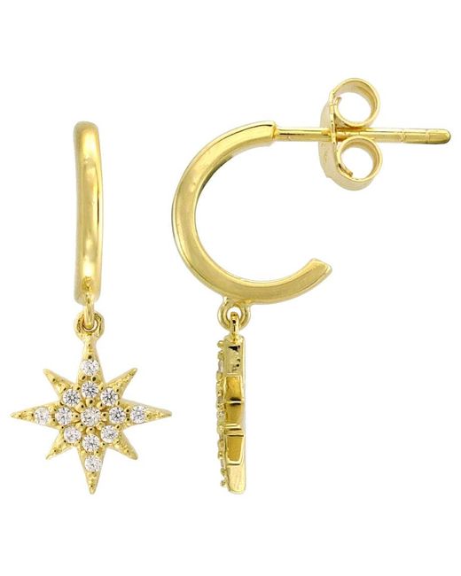 KAMARIA Metallic Star Huggie Earrings