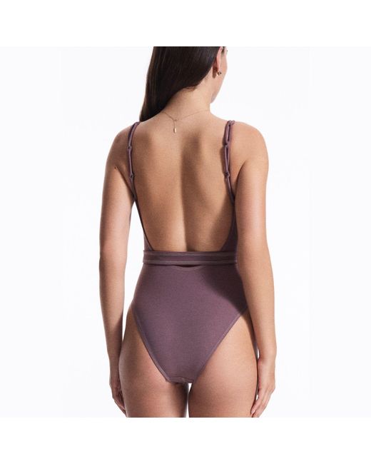 House of Silk Purple Lana Swimsuit