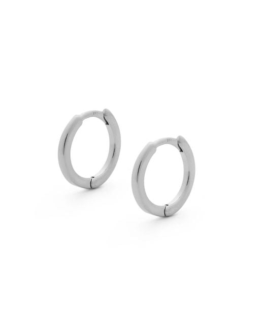 Nellou Jewellery Metallic Nell Hoop Earrings Medium