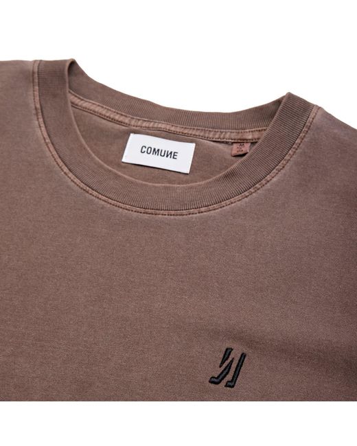 Comune Brown Ryder Oversized Tee for men