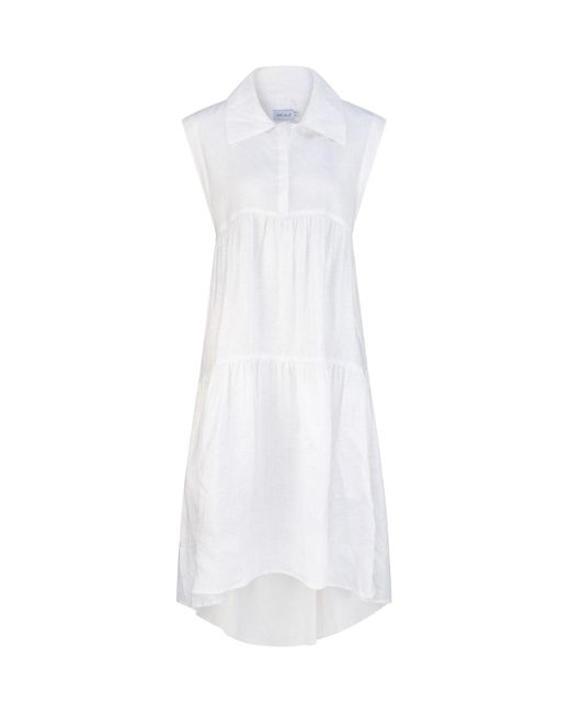 dref by d White Campari Linen Dress