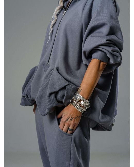 Clothes by Locker Room Gray Steel Zip Hoodie & Jogger Set