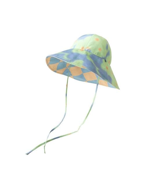 Lost Pattern Blue Day Dream Reversible Sun Hat