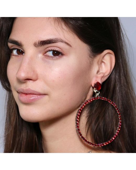 Vicki Sarge Brown The Large Hoop Earrings