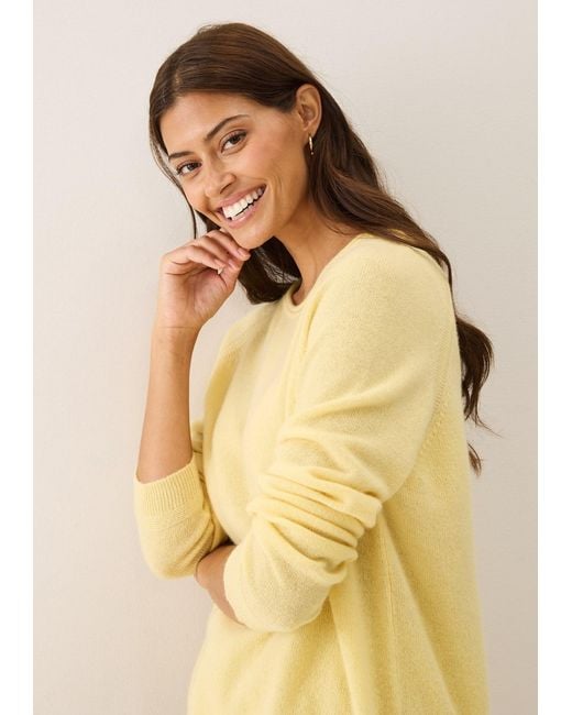 Loop Cashmere Yellow Featherweight Sweater