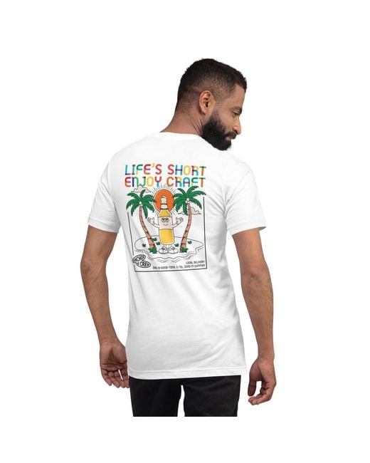 Anchor and Crew White Enjoy Craft Dial-A-Local Organic Cotton T-Shirt for men