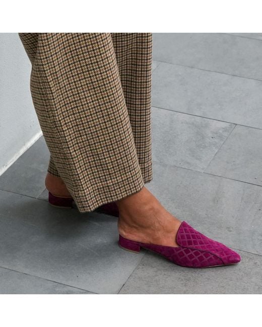 Alterre Purple Malbec Puff Marilyn Pointed Loafer