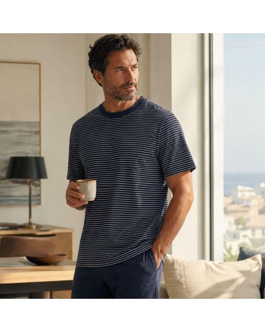 Zd - Zero Defects Blue Short Modal Pyjamas Suihei for men