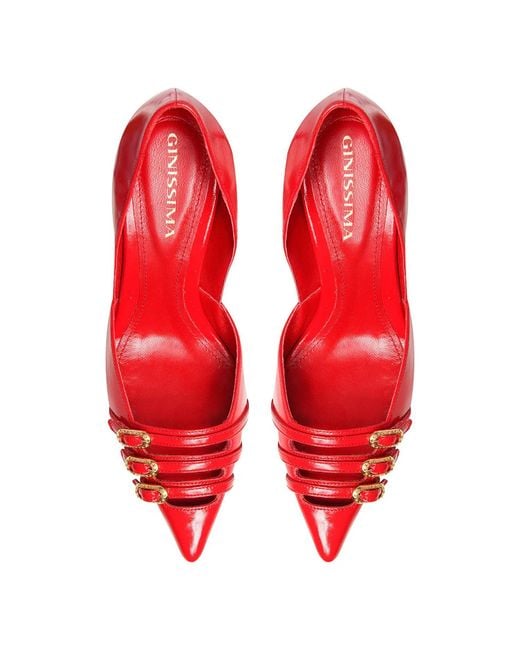Ginissima Red Gina Stiletto Patent Leather