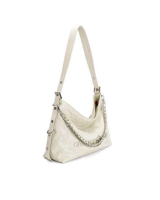 Orange Cube Metallic Metropolitan Chain Hobo
