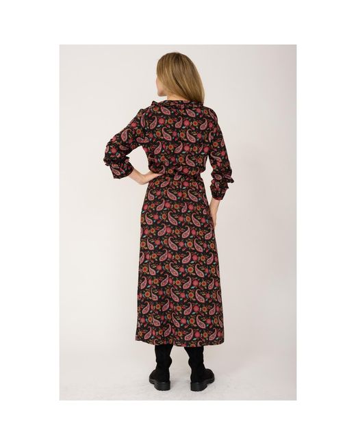 At Last Red Meg Midi Dress