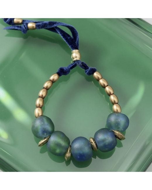 Persia Dona Jewelry Blue Five Aqua Pebbles Bracelet
