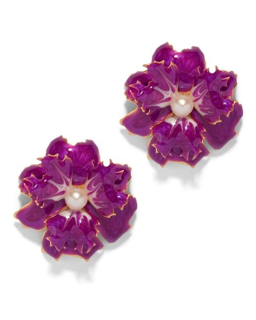 The Pink Reef Purple Lace Earring