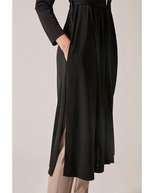 James Lakeland Black Jersey Longline Cardigan