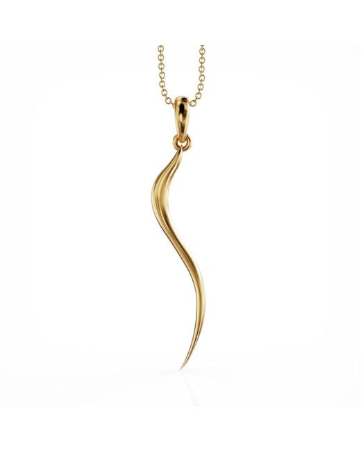 Linda Fiore Metallic Swirl Necklace