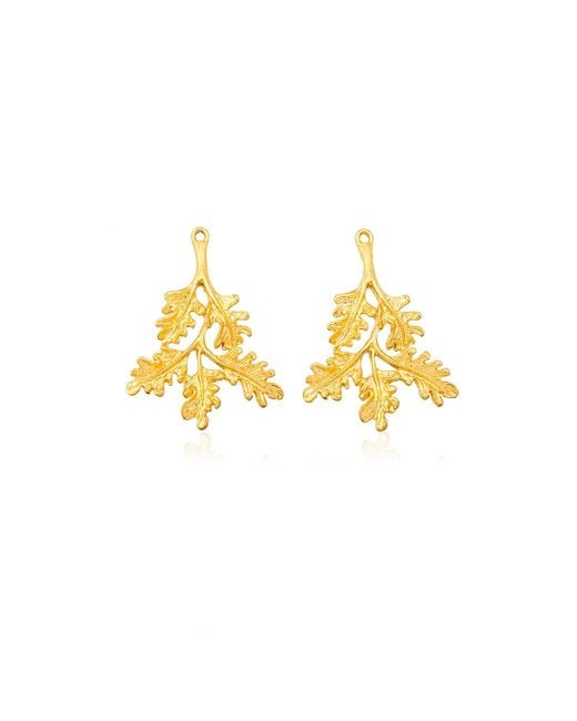 Milou Jewelry Black Leafy Blossom Flower Earrings