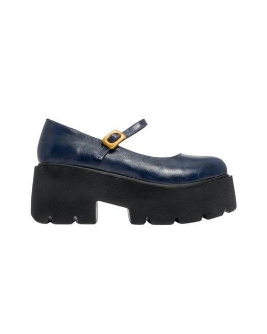 Prologue Shoes Blue Linley Platform Loafer