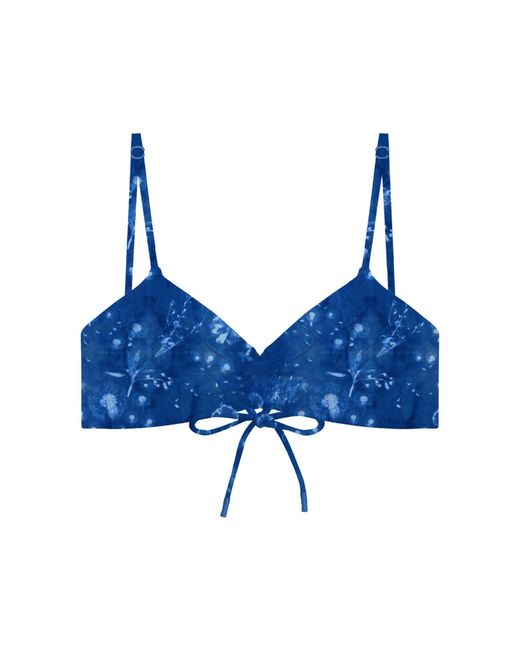 Blackbough Swim Blue Sophia Scrunched Top Cyanotype