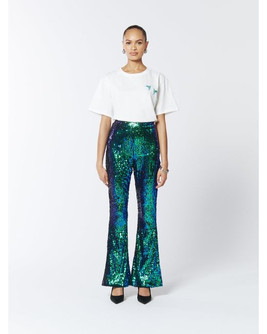 Sour Figs White Hummingbird Duo Print T-Shirt
