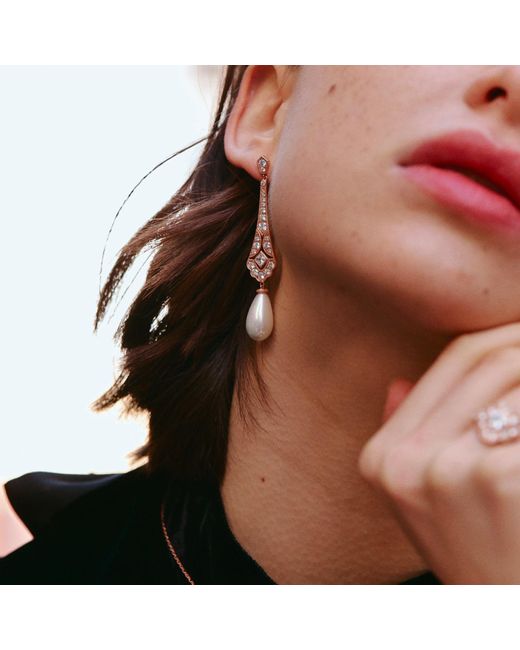 Retro Chic Metallic Ballet Earrings