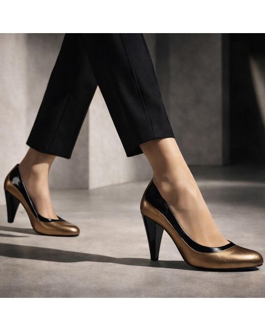 Rosamund Muir London Blue Jemima Patent & Dark Heels