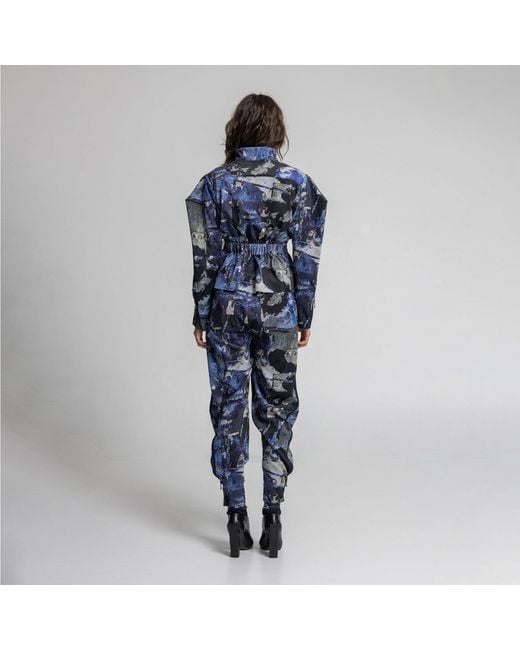 ARTISTA Blue Secret Stories Corduroy Shirt Jacket