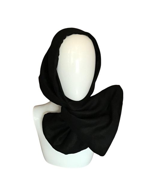 Romer Millinery Black Twisturban Turban Handkerchief Linen