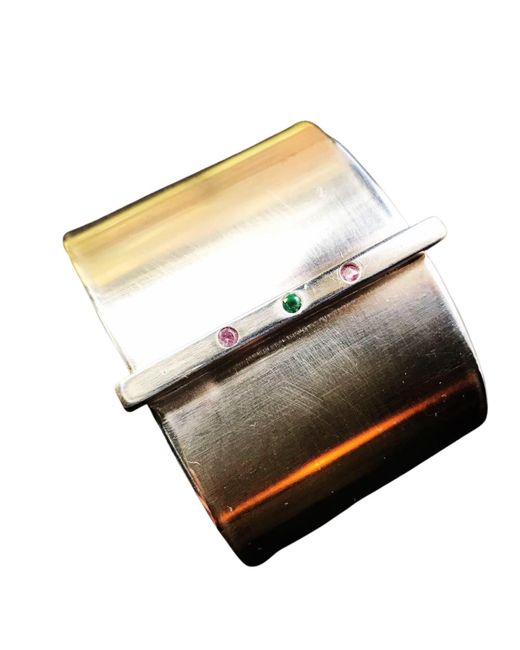 Amy Delson Jewelry Black Sasha Sapphire & Emerald Sterling Bar Cuff