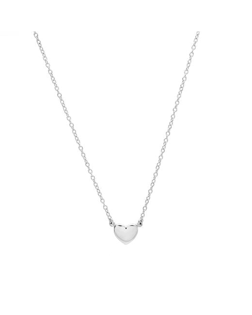 Auree Jewellery Metallic Verona Sterling Full Heart Necklace