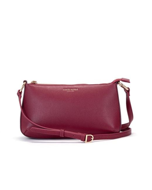 CAMPO MARZIO Roma 1933 Purple Paula Baguette Bag Bordeaux