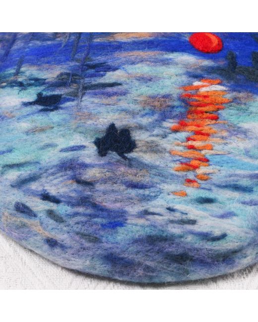 Heartfelt Layers Blue Monet Impression Sunrise