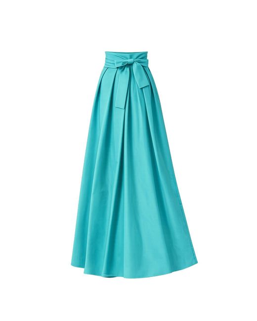 Nikka Place Blue High Waisted Maxi Skirt With Pockets