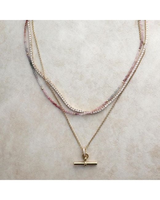 Hye Jane Jewelry Metallic Juliette T-Bar Necklace
