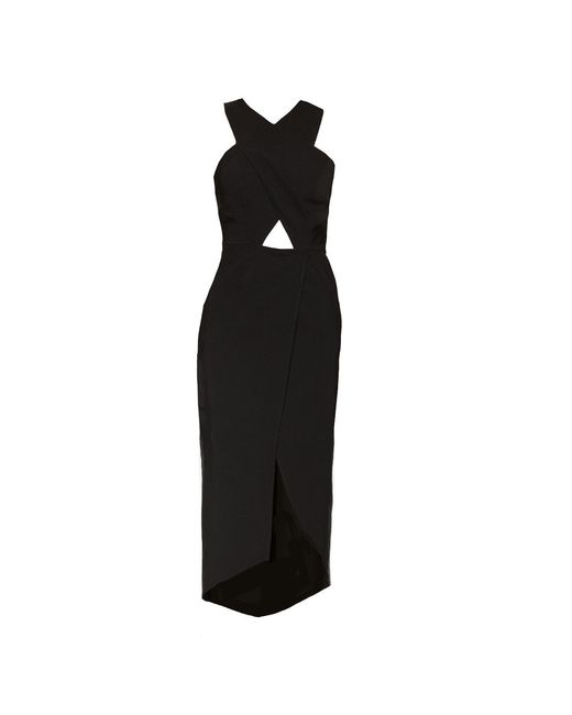 Mirimalist Black Revolve Midi Dress